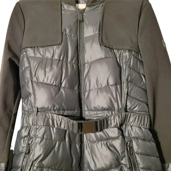 BCBGeneration Puffer Belted Winter Jacket Black Size Small. - Picture 5 of 8
